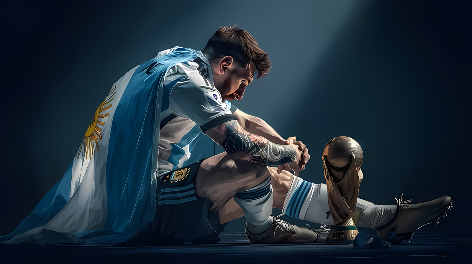 Lionel Messi World Cup Victory 4K desktop  Wallpaper | WatchOut Walls